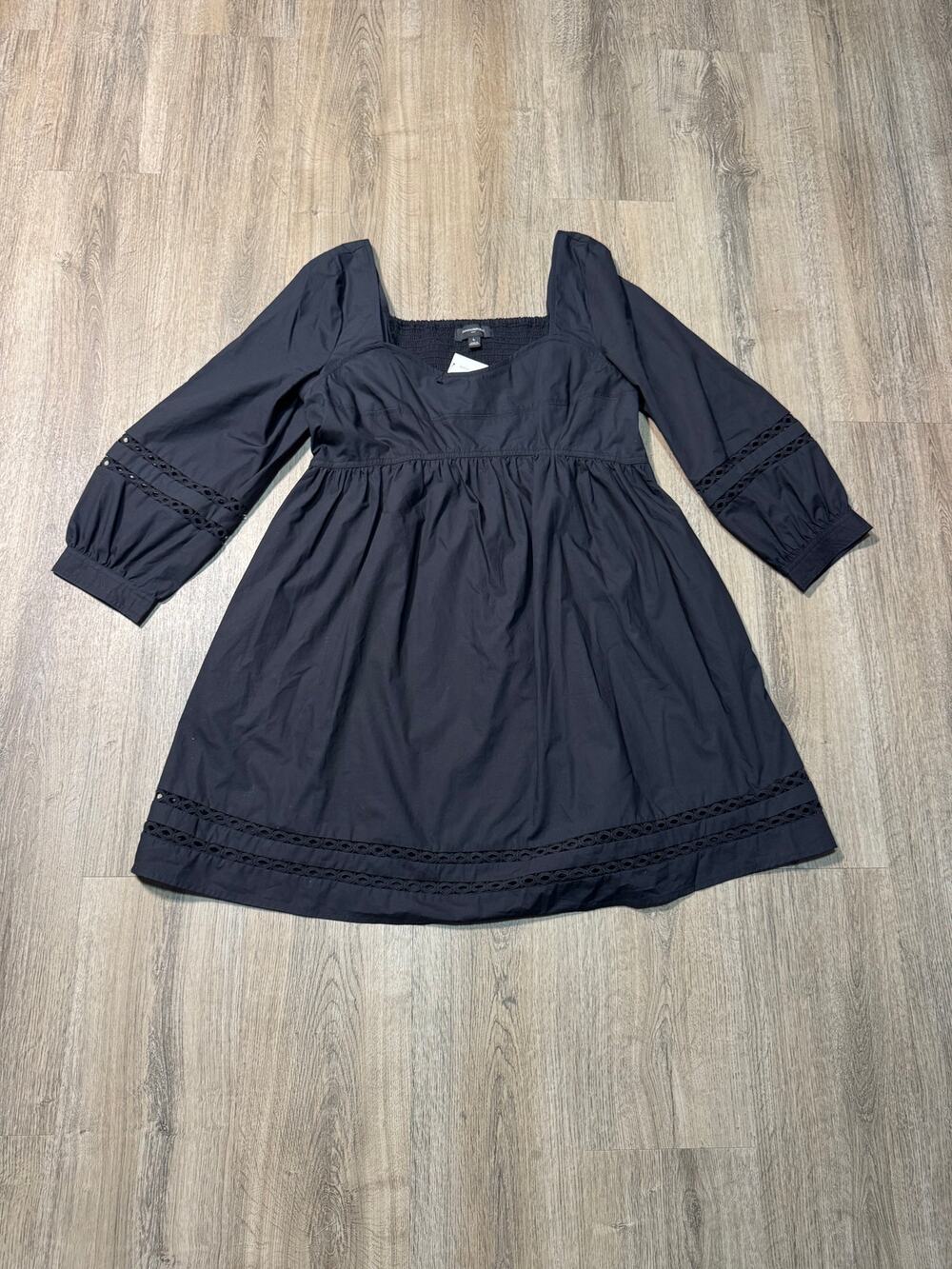 Banana Republic Women's Eyelet Lace Gathered Waist Mini Dress
